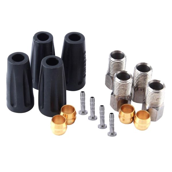 

16pcs велосипед гидравлический тормозной шланг olive вставки винты крышки набор bh90