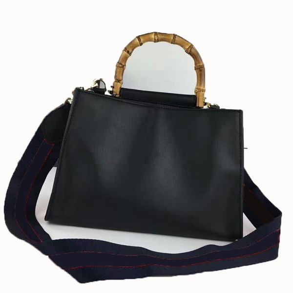 

women handbags purses bags classic natural bamboo handle pearl details cowhide genuine leather plain handbag ing