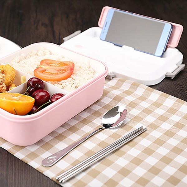 

lunch box bpa eco-friendly food container with tableware bento box for kids school office picnic