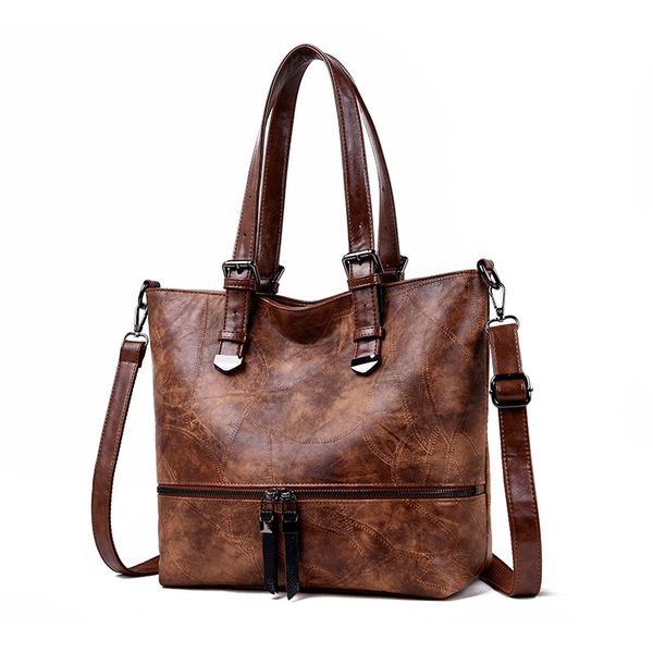 

2020 new style bucket women's bag simple big bag shoulder messenger women's hand