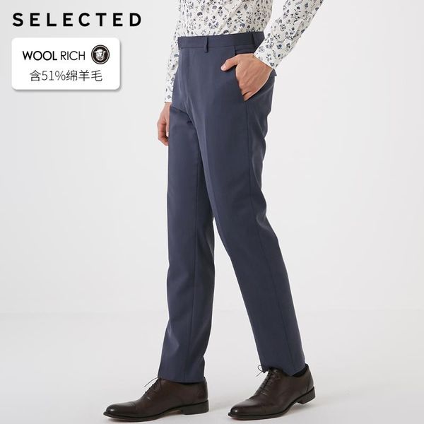 

мужской чистый цвет хлопок овечья шерсть обычная посадка костюм брюки t|41916b510, White;black