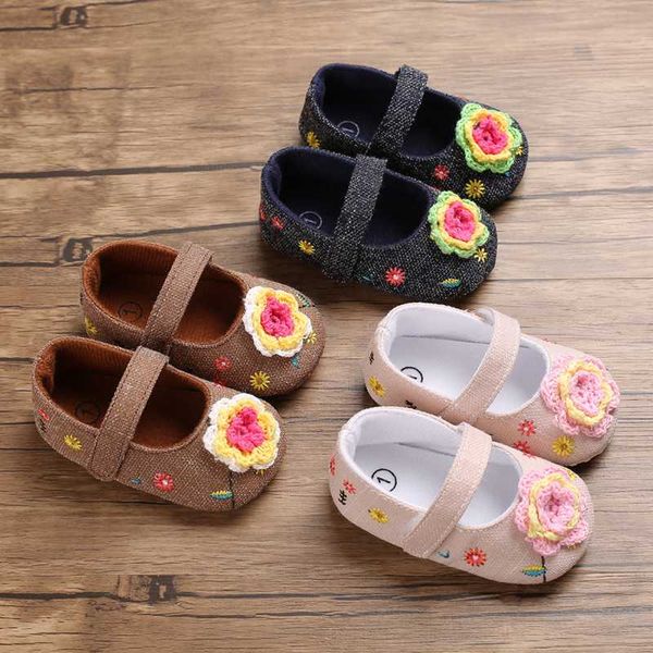 

autumn baby girl anti-slip first walker casual walking shoes flower sneakers soft soled princess casual shoes 528