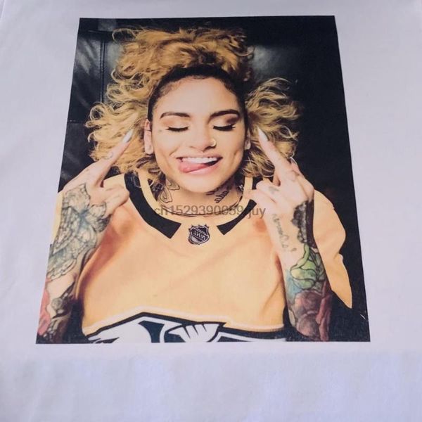 

kehlani рубашка kehlani тенниска тенниска мерч одежда, White;black