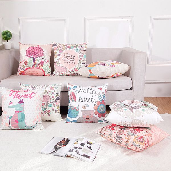 

cute sofa hug pillowcase bed cushion cover student nap pillowcase home l decoration