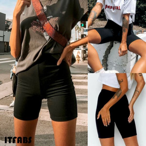 

womens sport running short pants slim shorts black beach high waist short trousers yoga pants, White;red