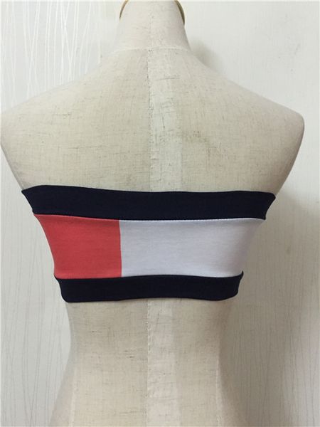 

Women crop letter fa hion bandeau top brand new t hirt dhl hippin