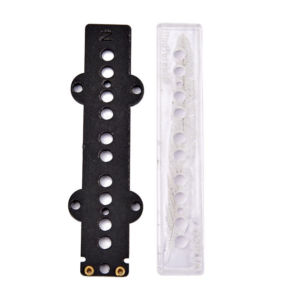 

a set 5 string jb style bass pickup slug side bobbin flatwork 4 inch black
