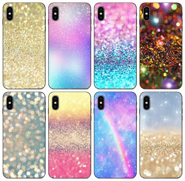 

[tongtrade] pastel sparkle case for apple iphone 11 pro max xs 8s 7s 6s samsung a70 a70s a730 huawei y9 prime redmi note 8 pro 1pcs case