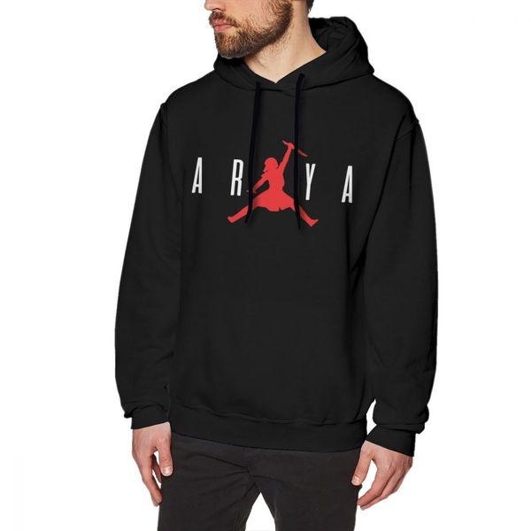 

novelty arya stark not today hoodies fashionable tv custom hoodie long sleeve, Black