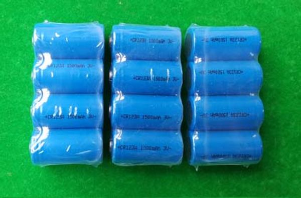 1500mAH CR123A CR17345 CR123 DL123A Kamera LED Flashlight 100pcs /Lot 3V lityum pil için EL123A