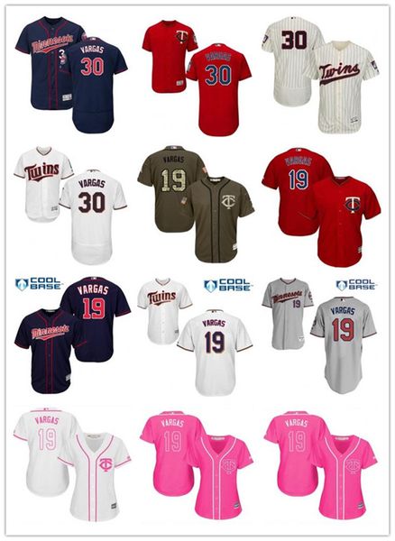

custom minnesota minnesotatwins 30 kennys vargas baseball jersey twins baseball wear men women youth jerseys, Blue;black