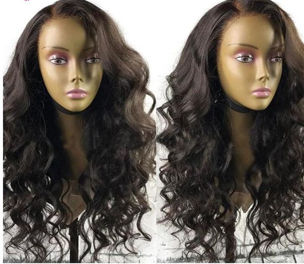 

8a full lace human hair wig brazillian hair body wave lace front human hair wig for black women
