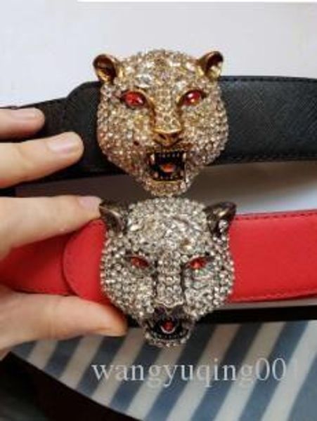 

2018 new fashion luxury waistband with male superior tiger head waistband men's leisure cow leather waistband men's leather, Black;brown