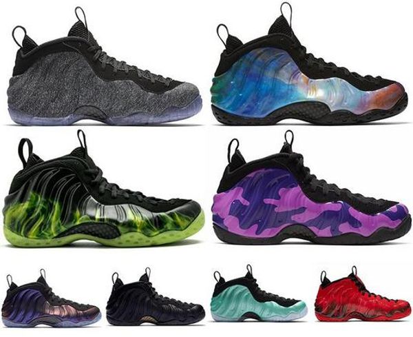 

vandalized penny hardaway mens basketball shoes foam one knick eggplant alternate galaxy fleece mens trainers athletic sports sneakers 7-13