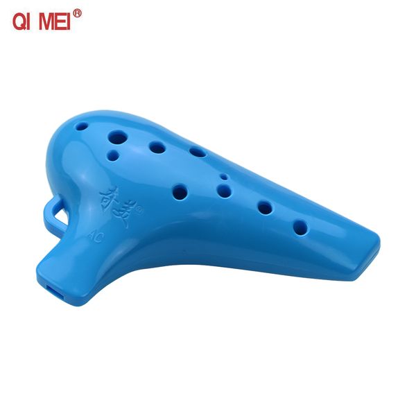 

qi mei qmt-4 alto c 12 holes ocarina abs material ocarinas wind instrument with music score and protective bag for beginners