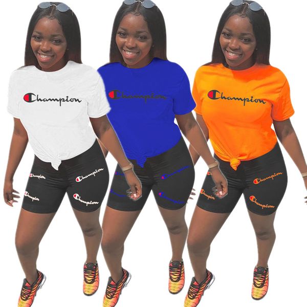 champion shirt and shorts set women's