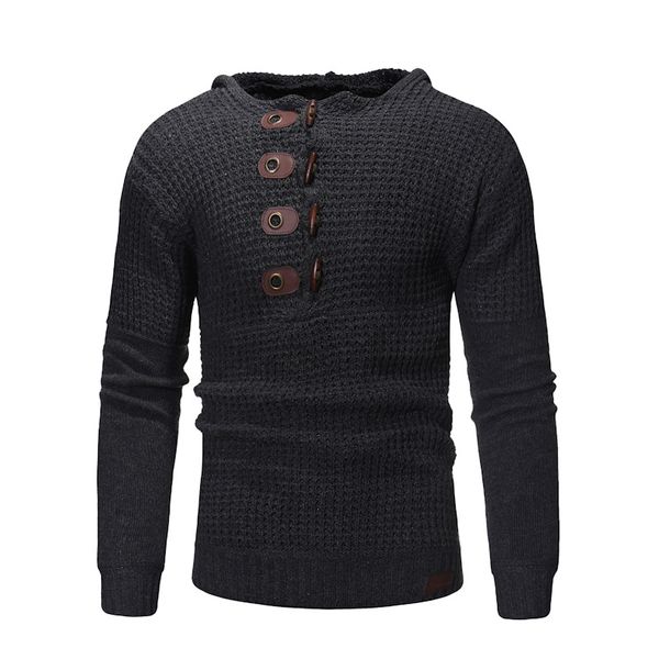 

mens designer sweaters solid color autumn and winter casual long sleeved hooded pullover sweaters mens fashion sweaters, White;black