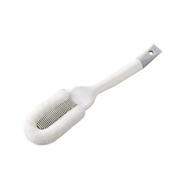 

1pcs curved long handle useful microfiber shoes brush long handle durable soft bristle multifunction cleaning brushes #4a9