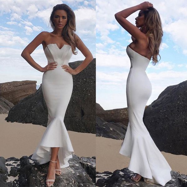 

summer beach dress for women's wear breast-wiping, back-to-back party dress red, white and black hipping, Black;pink
