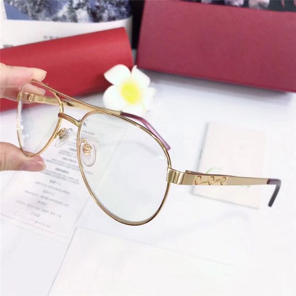 

new fashion designer optical glasses 3645636 retro pilot metal frame vintage fashion style clear lens transparent eyewear, Black