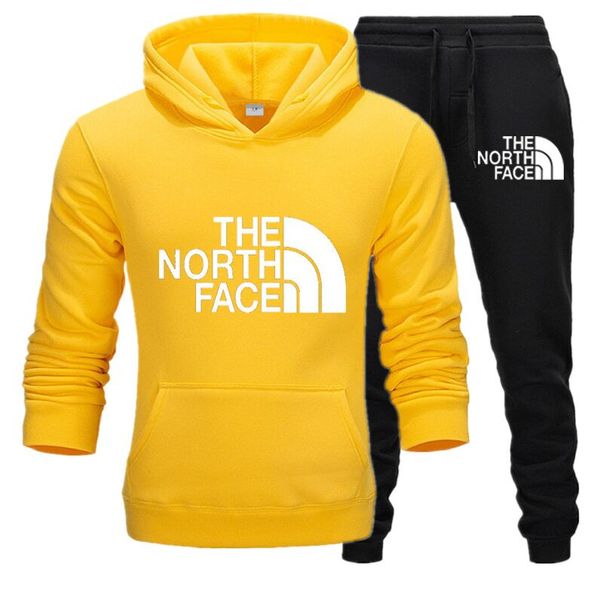 

autumn winter men's sets hoodies + pants two pieces sets casual tracksuit male sportswear set gyms fitness sweatpants, Gray