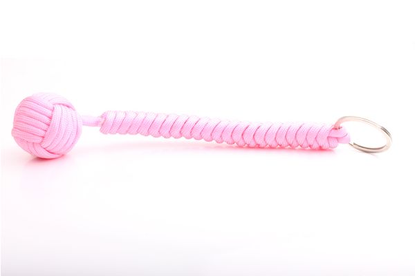 

550 paracord key lanyard monkey fist self-defense 3/4" steel core keychain