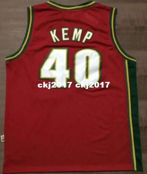 

Ncaa throwback 40 hawn kemp jer ey mitchell ne retro men titched white green red ba ketball jer ey x 5xl