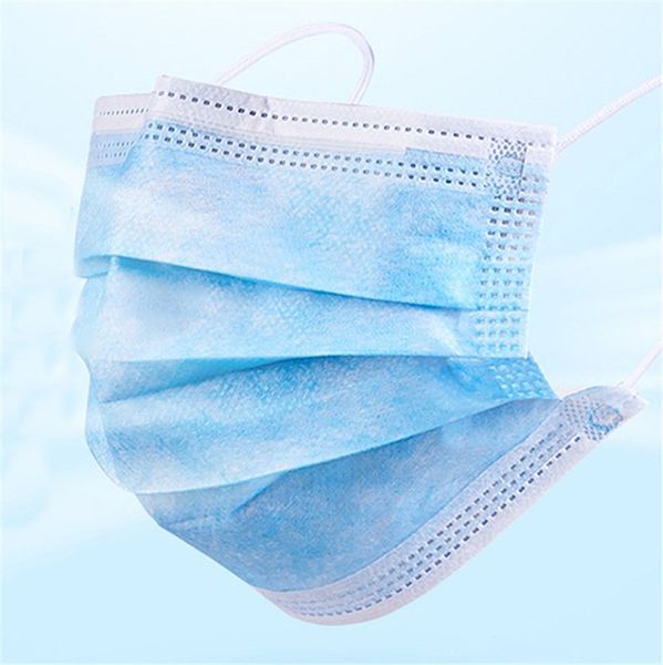 

dhl бесплатная доставка анти-туман дымка одноразовые маски для лица нетканые мужчины женщины 3-слойные с висячими ушами маски