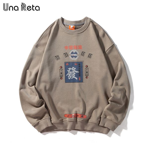 

unareta фуфайка новых лоскутная печати символы пуловеры кофта толстовка streetwear ретро harajuku топов хлопок hoodie мужчины, Black