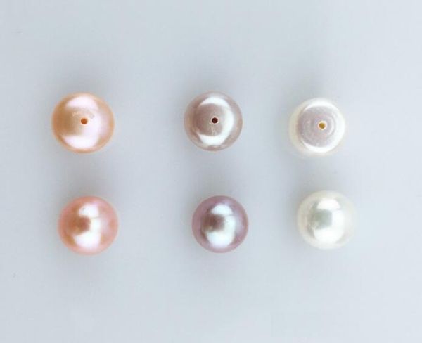 

freshwater pearl loose beads earring bead for diy craft jewelry gift mp08 16pairs/lot 10-11mm, White