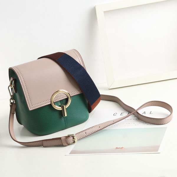 

2020 новый стиль широкий ремень ведро сумка плечо женские кожаные сумки сумка