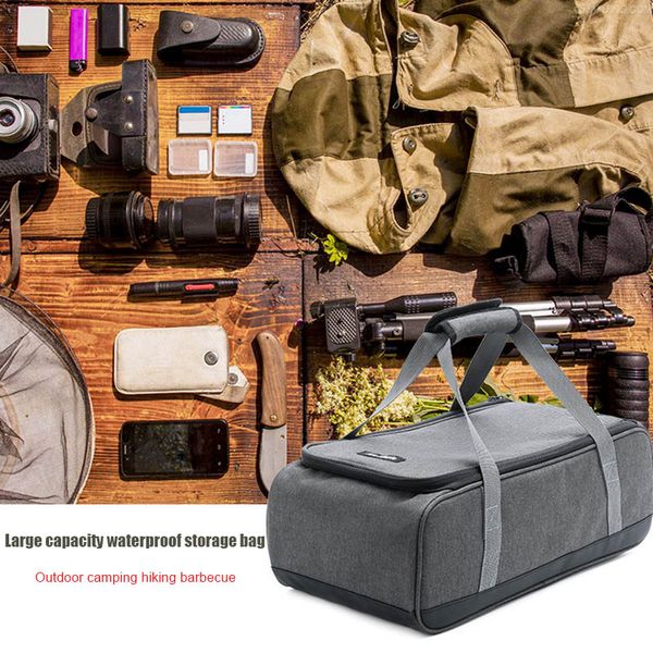 

large capacity waterproof outdoor camping hiking bbq picnic pot storage bag multifunctional hb88