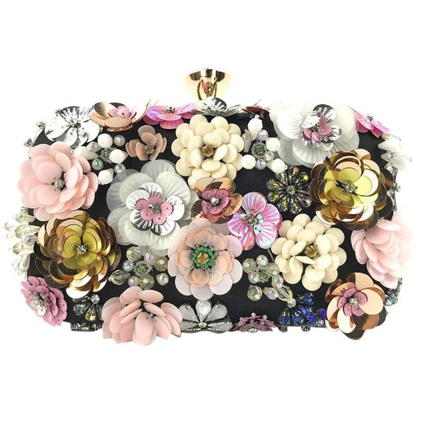 

women handbags fashion women bags flower decoration clutches evening chain crossbody bags party fashion #ng