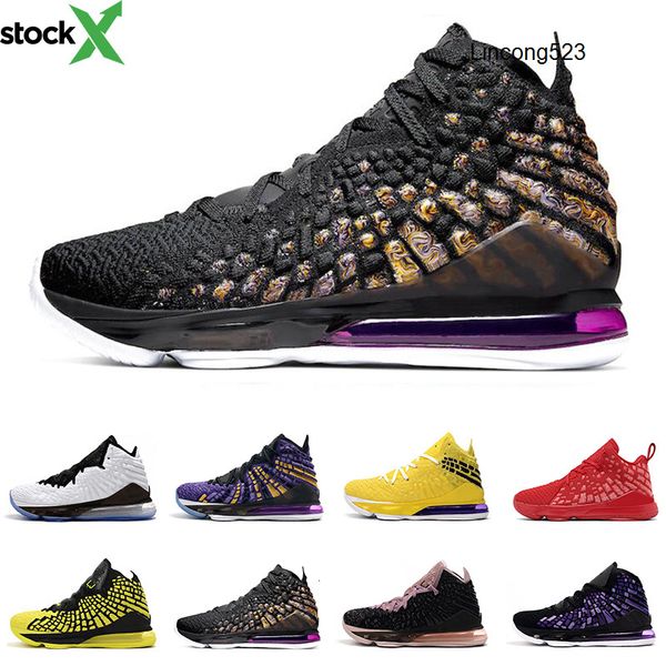 

men basketball shoes 17s black white future court purple yellow currency university red bron 2k 17 men trainer breathable sports sneakers