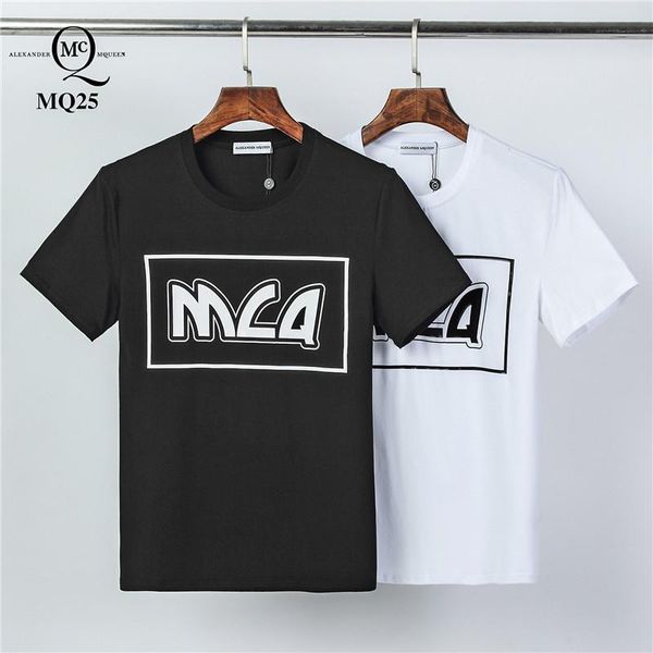 

the fashionable short sleeves of the new t-shirt in 2020 are printed with the words g0062 for men and women in autumn and winte1, White;black