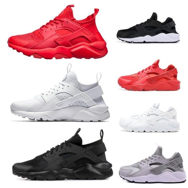 

size36-45 huarache run ultra running shoes for men women high increasing black white red breathable mens trainer sport sneakers runner