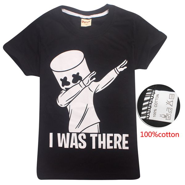 

dj marshmello black kids t shirts 100% cotton 6-14y kid boys tee shirt kids designer clothes boys ss71, Blue