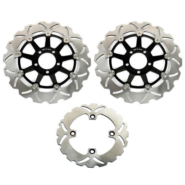 

bikingboy front rear brake disks discs rotors for zx6r ninja 95 96 97 zx12r ninja 04-06 zzr 600 90 91 92 93 zephyr 750