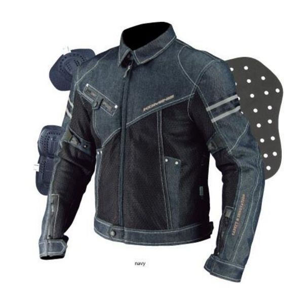 

komine jk006 spring breathable denim and mesh racing car ride high performance drop protective clothing motorcycle jacket