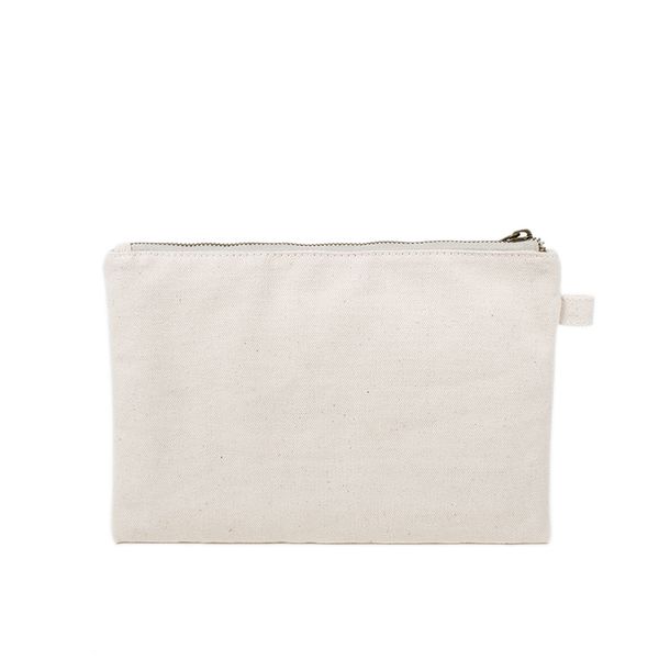 

minimalist make up bags eco cotton canvas organizer bag envelope makeup pouch
