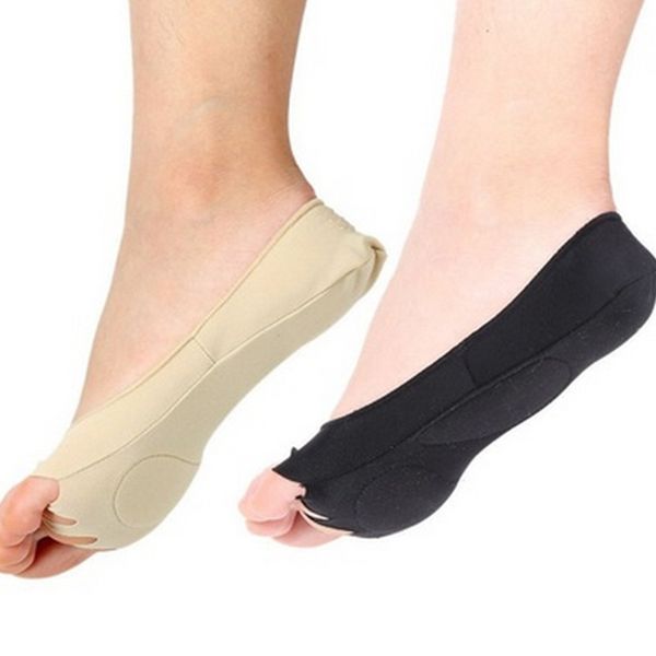 

fashion five toes socks invisible foot breathable massage black khaki women fingers care non-slip invisible socks, Black;white