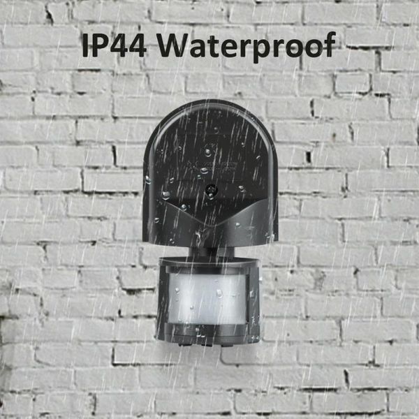 

pir детектор настенное крепление открытый свет лампы 180 градусов 12м светодиод автоматическая регулируемая безопасности инфракрасный датчик