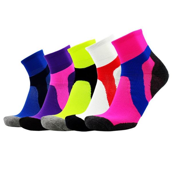 

wholesale new professional men women sports socks breathable running fitness basketball cycling compression elastics sport sock for adult, Black