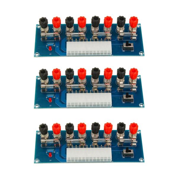 

set of 3 24-pin xh-m229 atx benchpower board power modules breakout