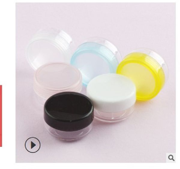 

2020 10g round cosmetic packaging plastic cream bottle lipstick sample sub package