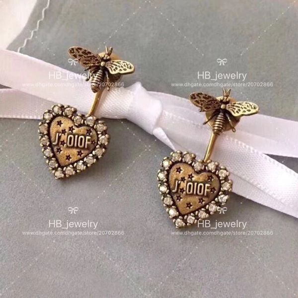 

Popular fa hion brand high ver ion ja love earring for lady de ign women party wedding lover gift luxury jewelry for bride with box
