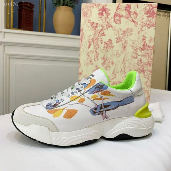 

fashion luxury designer shoe fashion classic women trainers leather lace up platform running shoes sneakers outdoor white casual shoes