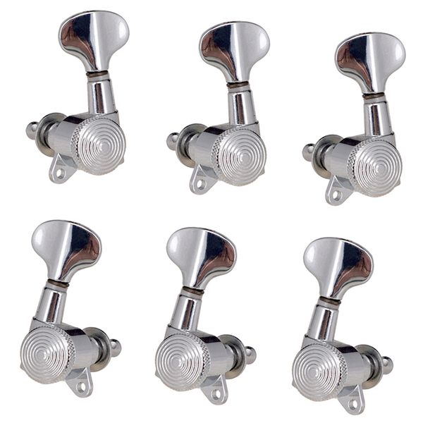 

silver fishtail folk guitar lock gear tuners tuning pegs machine heads 3r3l