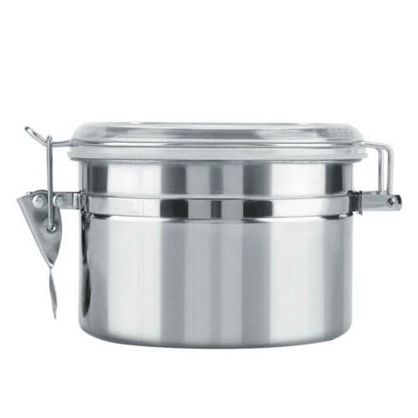 

stainless steel airtight sealed sugar coffee tins storage canisters contain