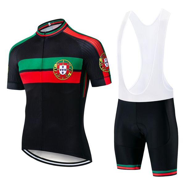 

men portugal cycling jersey sets short sleeve jersey pro team cycling clothing road bike & mtb riding apparel ropa ciclismo, Black;red